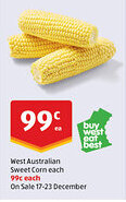 ALDI West australian sweet corn each offer