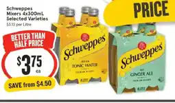 IGA Schweppes mixers offer