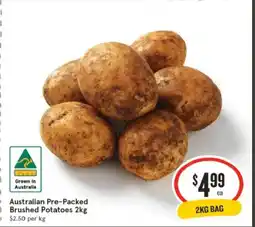 IGA Australian pre-packed brushed potatoes 2kg offer