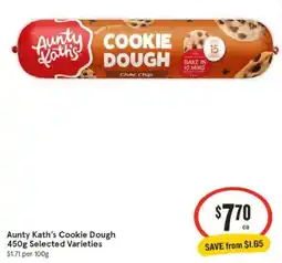 IGA Aunty kath's cookie dough offer