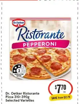 IGA Dr. oetker ristorante pizza offer