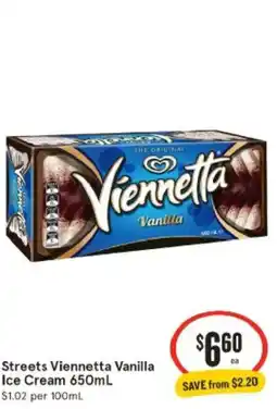 IGA Streets viennetta vanilla ice cream offer