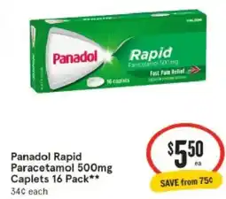 IGA Panadol rapid paracetamol offer