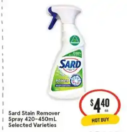 IGA Sard stain remover spray offer