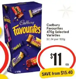 IGA Cadbury Favourites offer