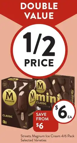 Foodworks Streets Magnum Ice Cream offer