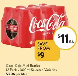 Foodworks Coca-Cola Mini Bottles offer
