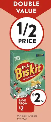 Foodworks In A Biskit Crackers offer