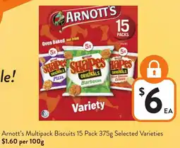 Foodworks Arnott's Multipack Biscuits offer