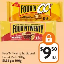 Foodworks Four'N Twenty Traditional Pies offer
