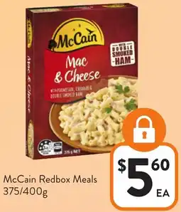 Foodworks McCain Redbox Meals offer