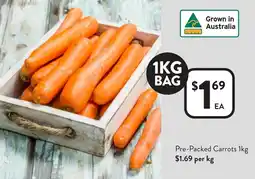 Foodworks Pre-Packed Carrots offer