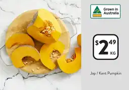 Foodworks Jap / Kent Pumpkin offer