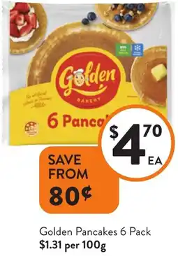 Foodworks Golden Pancakes offer