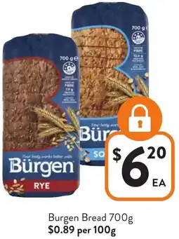 Foodworks Burgen Bread offer
