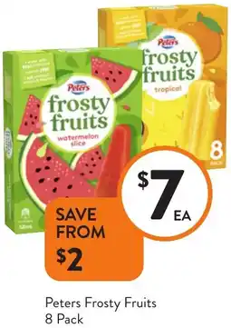 Foodworks Peters Frosty Fruits offer