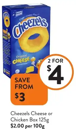 Foodworks Cheezels Cheese or Chicken Box offer