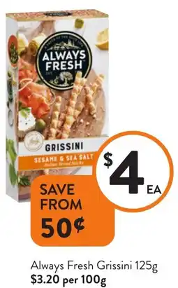 Foodworks Always Fresh Grissini offer