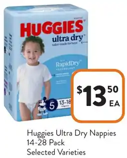 Foodworks Huggies Ultra Dry Nappies offer