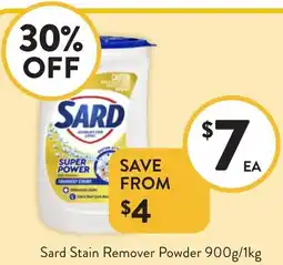 Foodworks Sard Stain Remover Powder offer