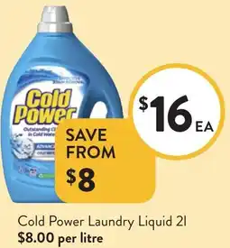 Foodworks Cold Power Laundry Liquid offer
