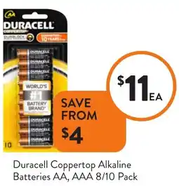Foodworks Duracell Coppertop Alkaline Batteries offer