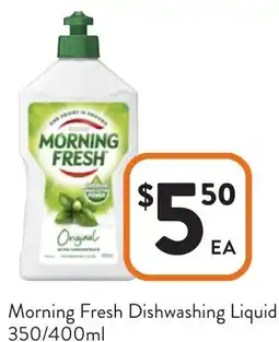 Foodworks Morning Fresh Dishwashing Liquid offer