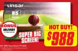 The Good Guys 85" uhd tizen smart tv 2025 offer