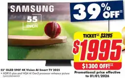 The Good Guys 55" oled s90f 4k vision al smart tv 2025 offer