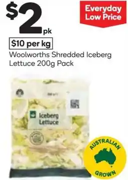 Woolworths Woolworths Shredded Iceberg Lettuce offer