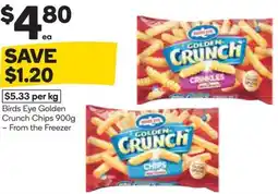 Woolworths Birds Eye Golden Crunch Chips offer
