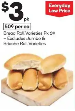 Woolworths Bread Roll Varieties offer