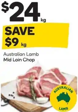 Woolworths Australian Lamb Mid Loin Chop offer