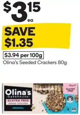Woolworths Olina's Seeded Crackers offer