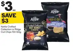 Woolworths Kettle Crafted Collection or Ridge Cut Chips offer