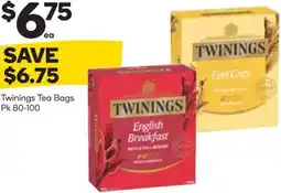 Woolworths Twinings Tea Bags offer