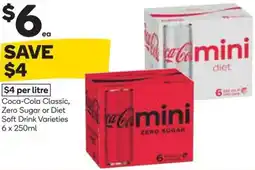 Woolworths Coca-Cola Classic, Zero Sugar or Diet Soft Drink Varieties offer