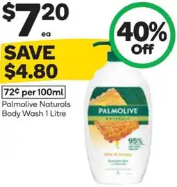 Woolworths Palmolive Naturals Body Wash offer