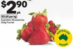 Woolworths Australian Strawberries Punnet offer