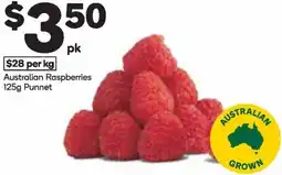 Woolworths Australian Raspberries Punnet offer