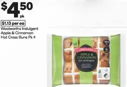 Woolworths Woolworths Indulgent Apple & Cinnamon Hot Cross Buns offer