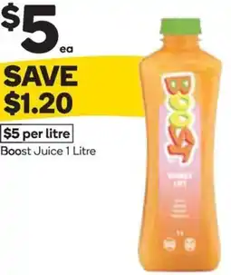 Woolworths Boost Juice offer