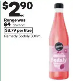Woolworths Remedy Sodaly offer
