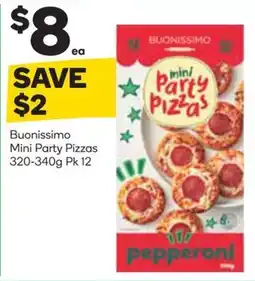 Woolworths Buonissimo Mini Party Pizzas offer