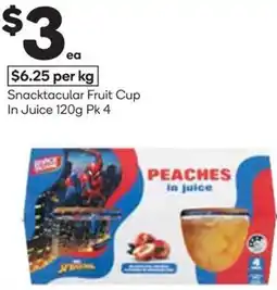 Woolworths Snacktacular Fruit Cup In Juice offer