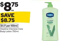 Woolworths Vaseline Intensive Care Body Lotion offer