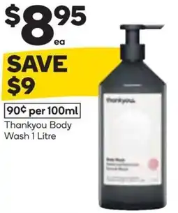 Woolworths Thankyou Body Wash offer