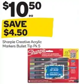 Woolworths Sharpie Creative Acrylic Markers Bullet Tip offer