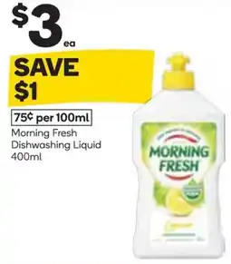 Woolworths Morning Fresh Dishwashing Liquid offer