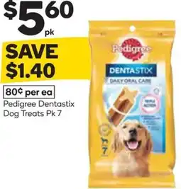 Woolworths Pedigree Dentastix Dog Treats offer